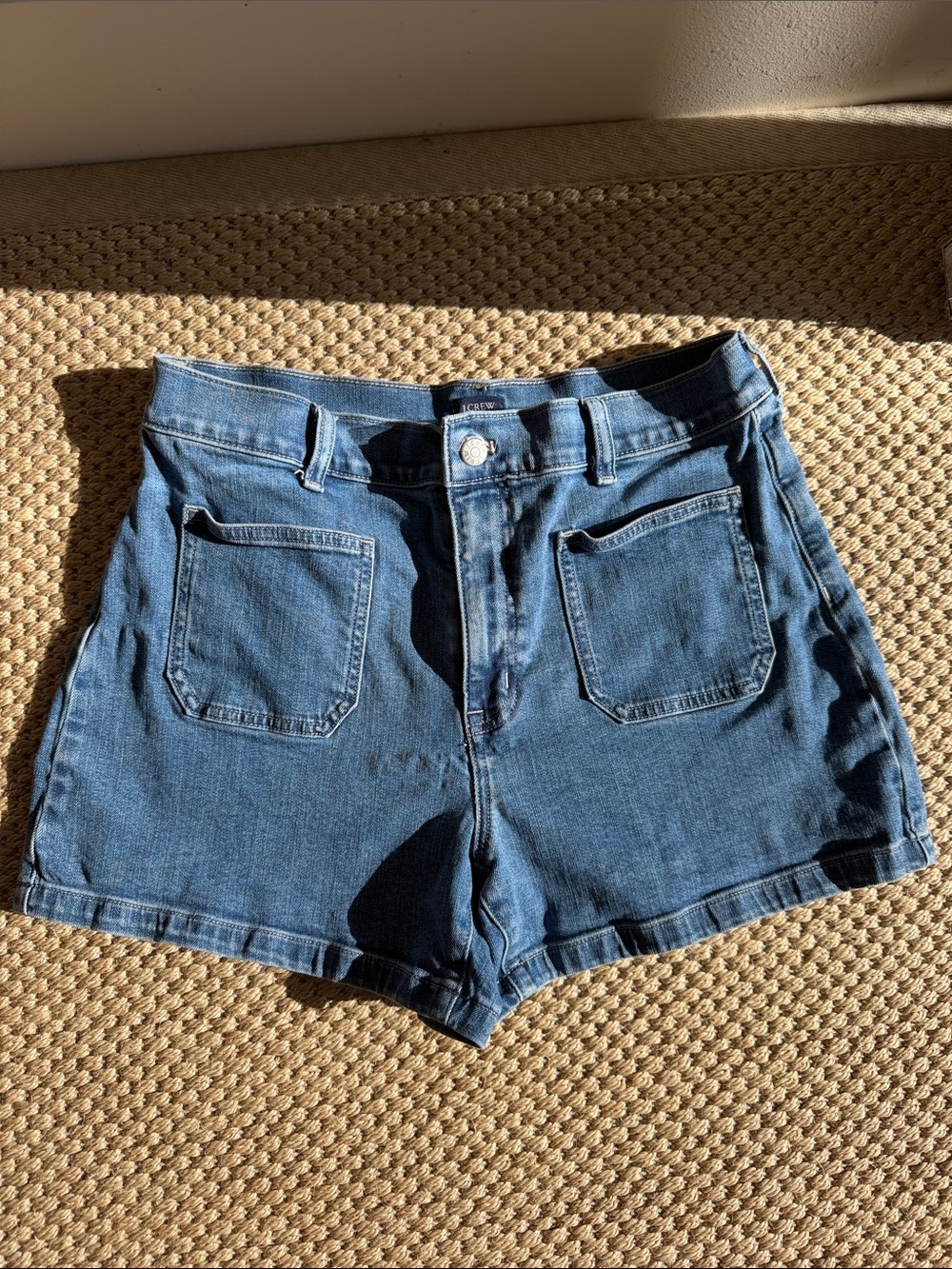 J. Crew Women’s Blue Denim High-Rise Jean Shorts size 29